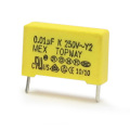 O amarelo 0.033UF 275VAC X2 metalizou o capacitor Tmcf18-2 do filme do polipropileno para o interruptor de poder